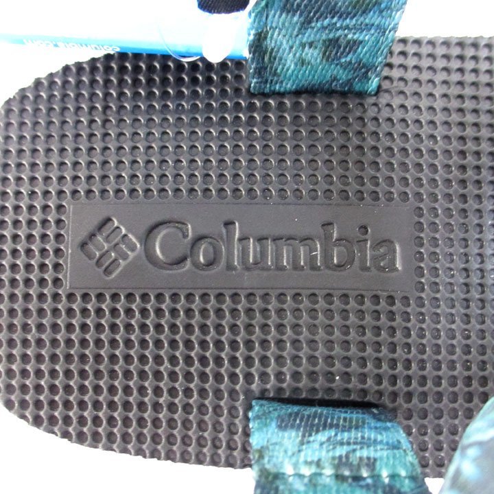  Colombia columbia new goods tag attaching sandals 9 number L size green Islay ndo leaf pattern green (qz12739)