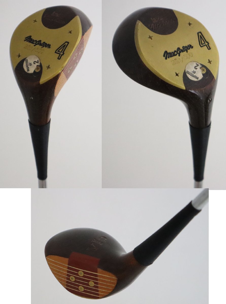 ●再値下！超希少！【4本セット】マグレガー★Jack Nicklaus ジャック ニクラス VIP パーシモン　1W＆3W＆4W＆5W【283/500】　R（59641_画像4