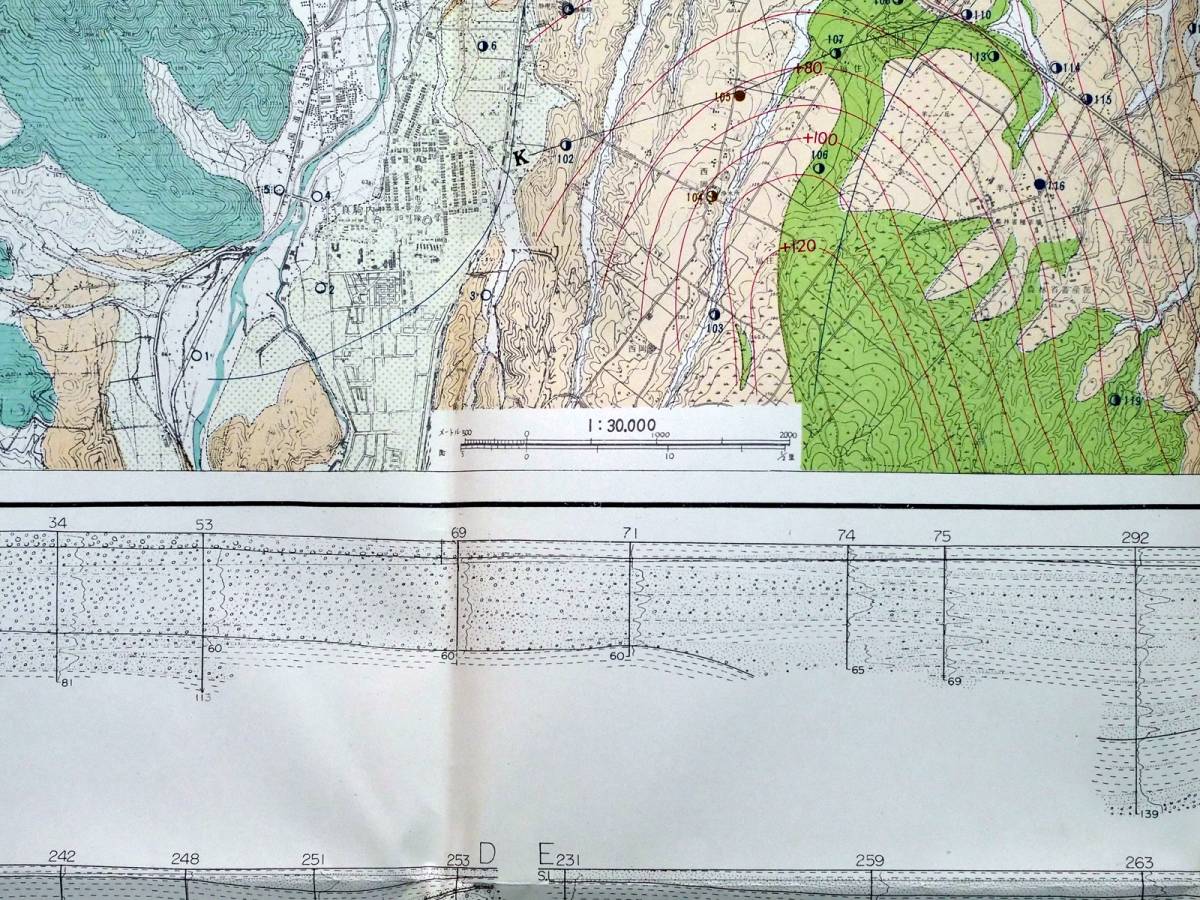 ■北海道水理地質図幅・説明書 第8号 札幌 および別冊 札幌周辺の地盤と地下水　北海道立地下資源調査所　1965年_3万分の1