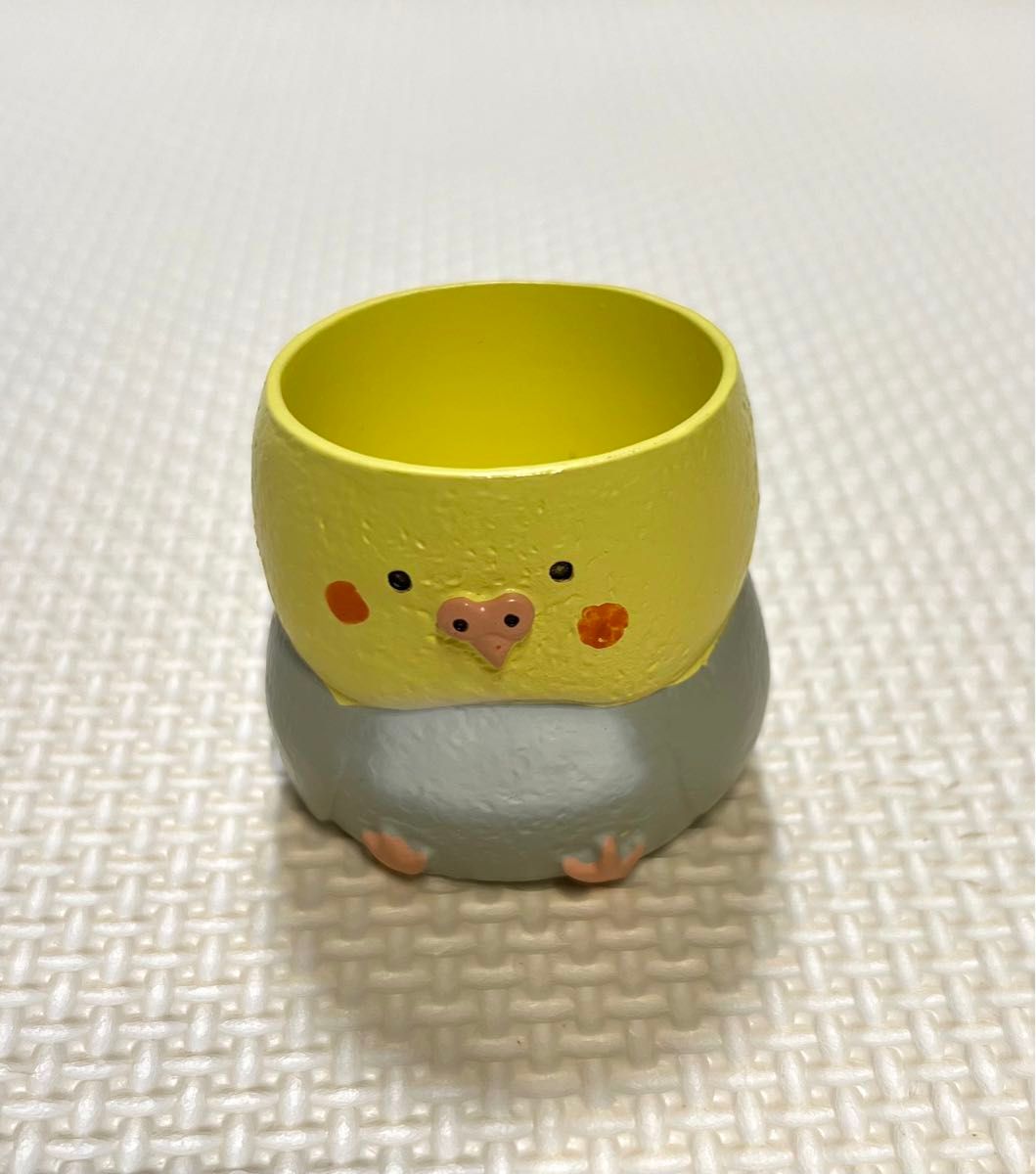 オカメインコ　小物入れ　ガーデンポット　インテリア