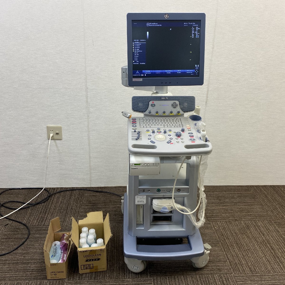 【中古】GEヘルスケア 汎用超音波診断装置 LOGIQ P6 GE HealthCare 超音波画像診断装置_画像1