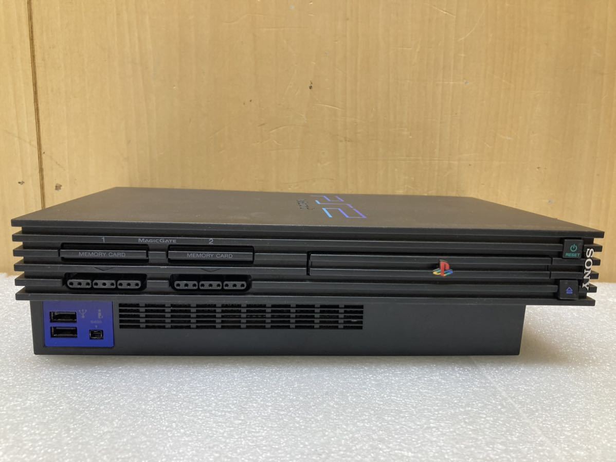 YK9420 PS2 プレイステーション2 SCPH-18000 本体 コントローラー レシーバー　ケーブル 付属 Playstation2 SONY 動作確認済　現状品　_画像3