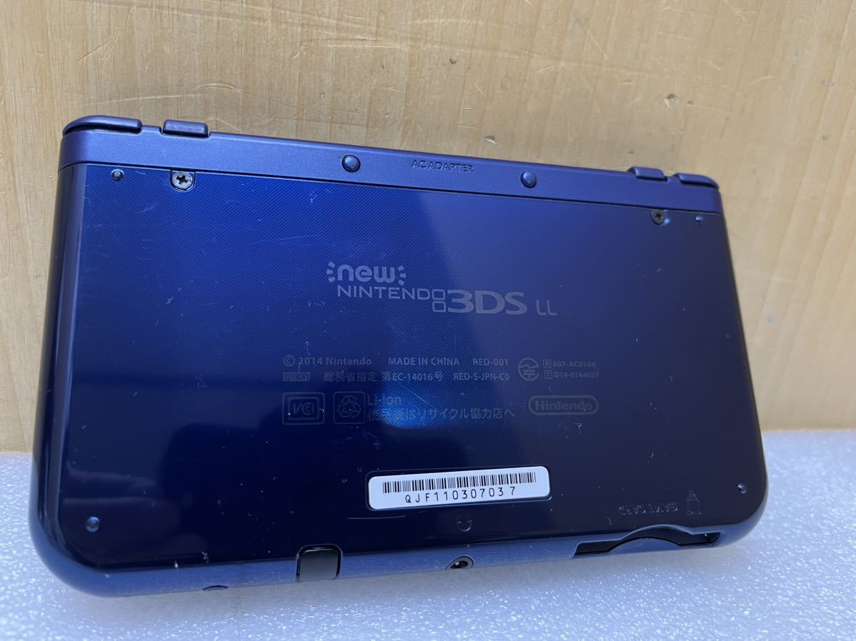 YK9937 任天堂 new Nintendo 3DS LL 本体 RED-001 メタリック ブルー RED-S-JPN-C0 ニンテンドー　通電確認済み　本体のみ　現状品　_画像8