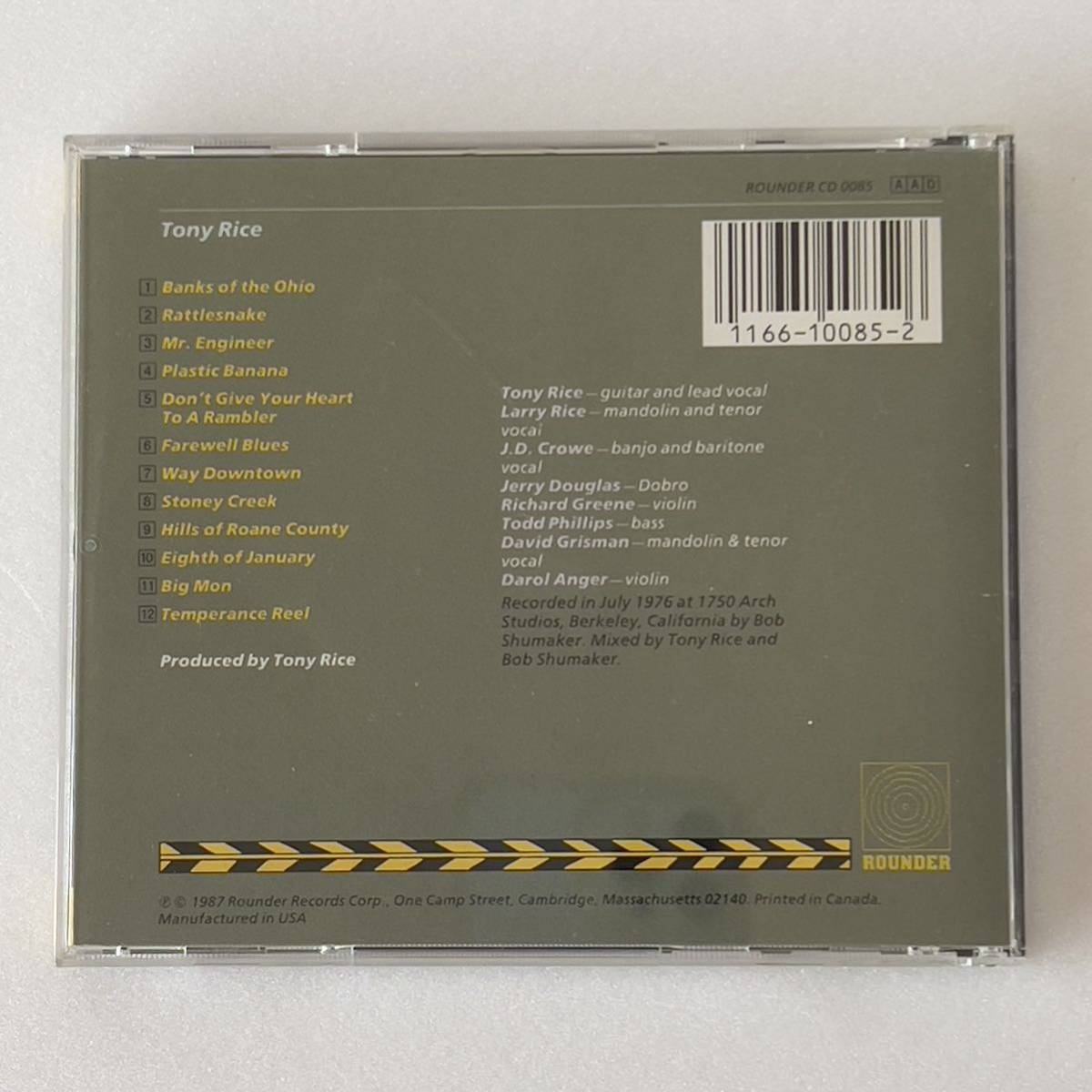 [CD][ зарубежная запись ]TONY RICE ROUNDFRCD0085