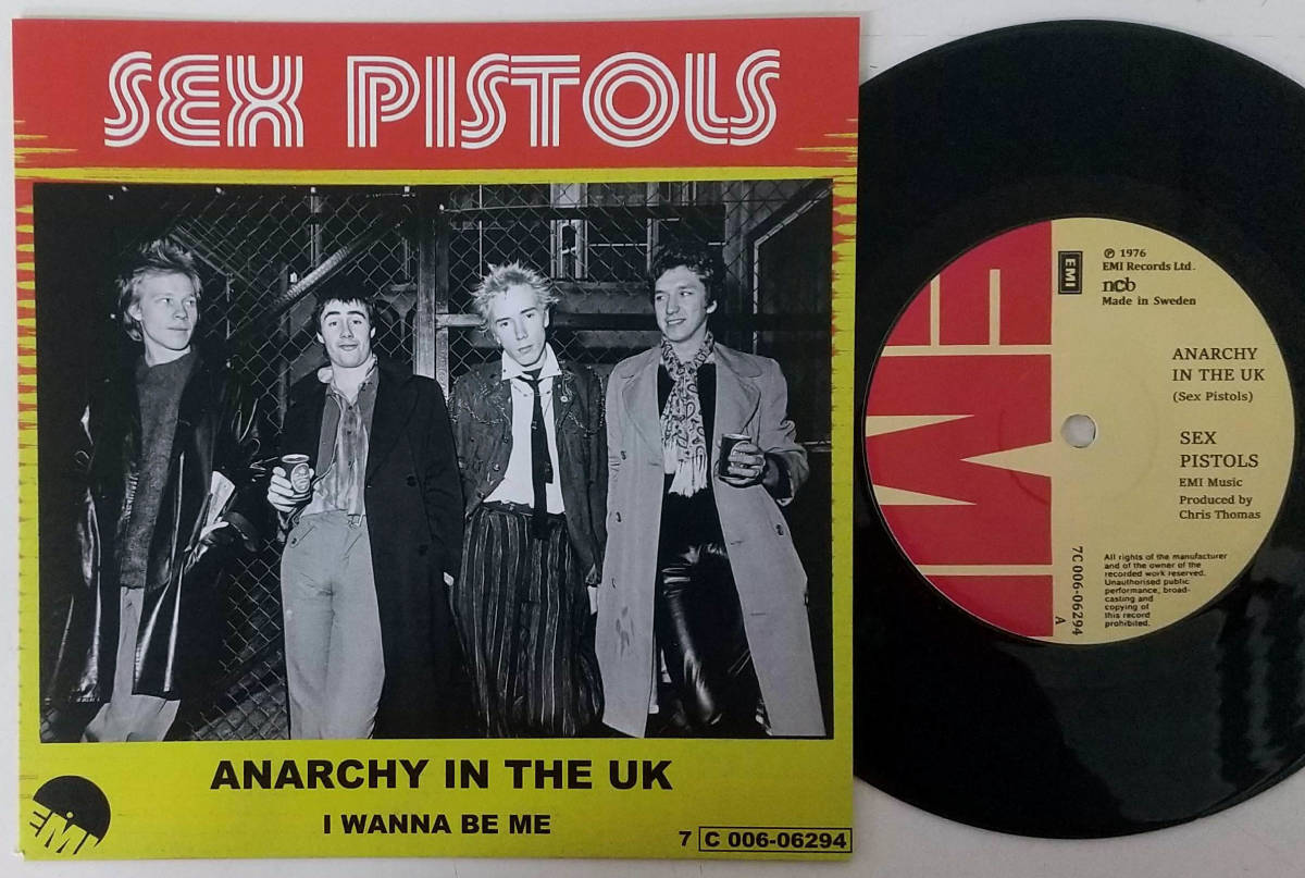 SEX PISTOLS「Anarchy In The UK : Swedish EMI Fantasy Edition」(限定300枚プレス/コレクターズ7インチ)_画像1
