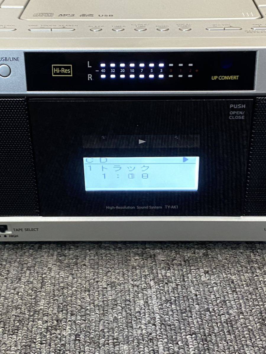 動作品 東芝 ハイレゾ対応 SD/USB/CD ラジカセ TOSHIBA Aurex TY-A_画像2