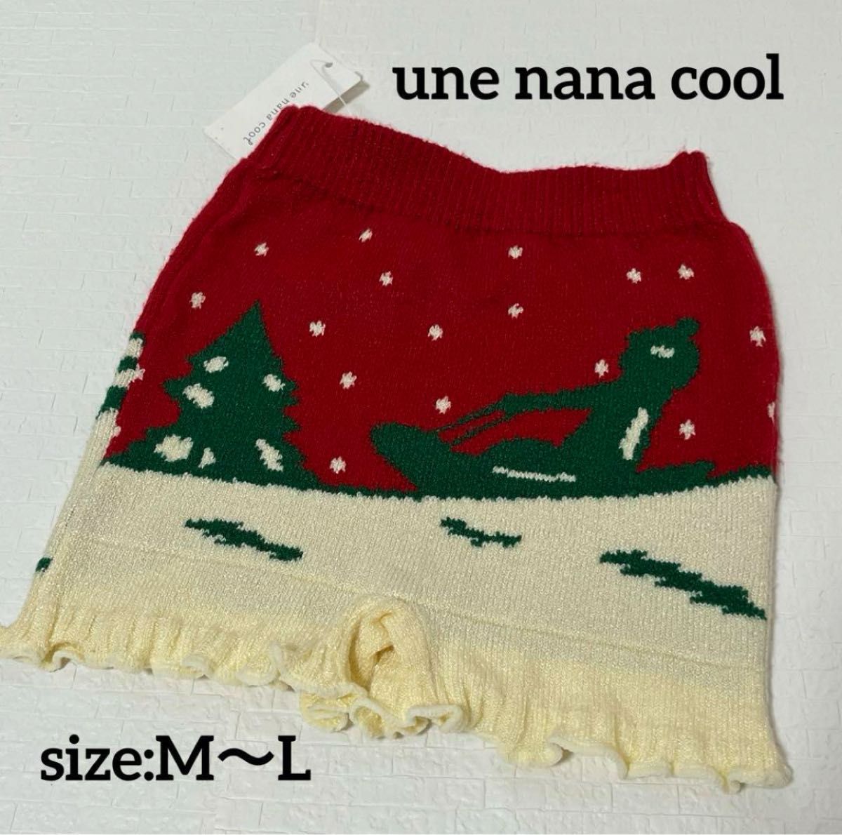 【新品】une nana cool ウンナナクール 毛糸パンツ M  L
