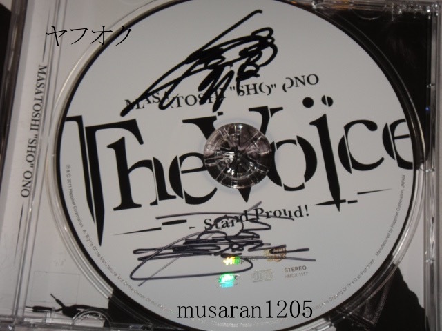  Ono Masatoshi / autograph go in CD/The Voice Stand Proud!/GALNERYUS/ga Rene Rius 