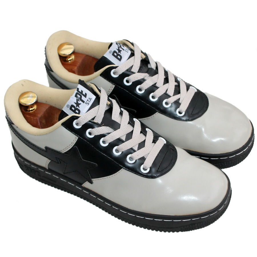 BAPE STA ベイプスタ レザースニーカー US8=26 サドルシューズ BAPE STA ベイプスタ レザースニーカー US8=26 サドルシューズ