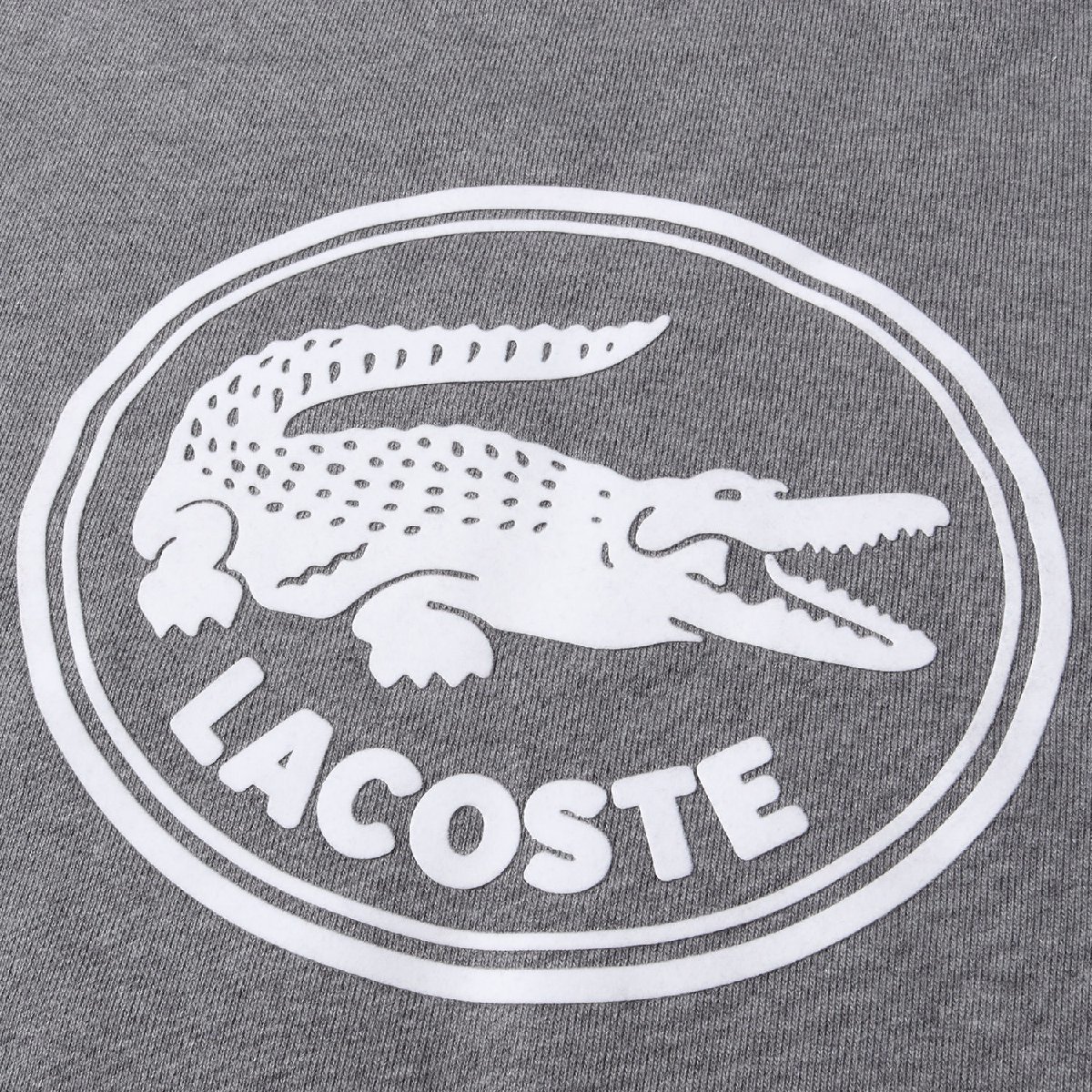 LACOSTE ラコステ スウェット サイズ:M 3D ロゴ オーガニック コットン スウェットシャツ トレーナー Classic Fit Unisex ヘザーグレー_画像4