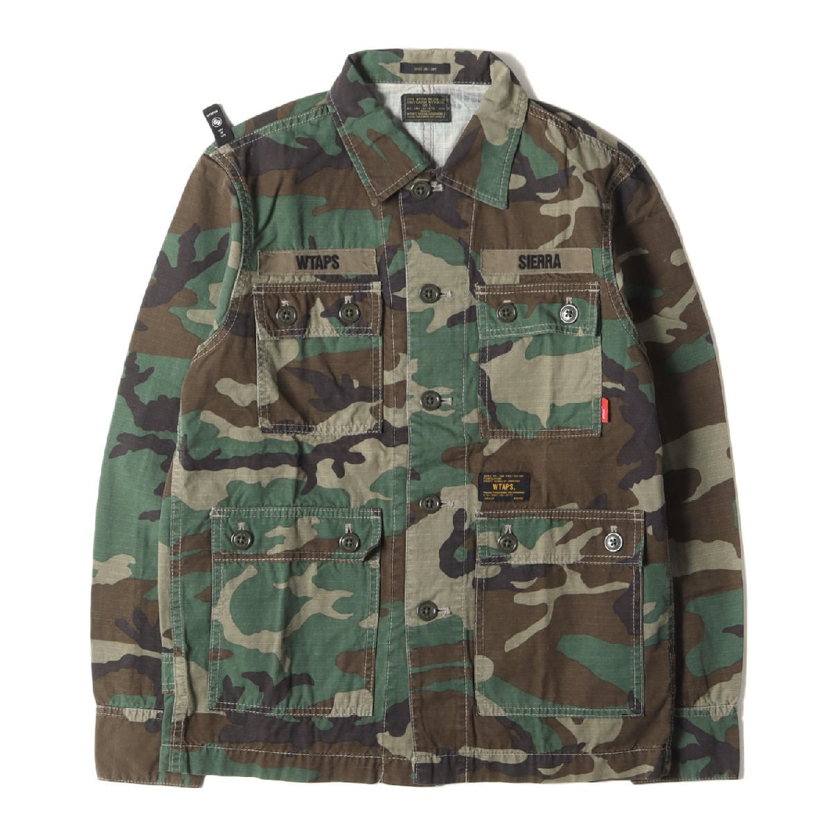 WTAPS ダブルタップス ジャケット サイズ:S 13AW ウッドランドカモ ジャングル シャツジャケット JUNGLE L/S 迷彩 ミリタリー ブランド_画像1