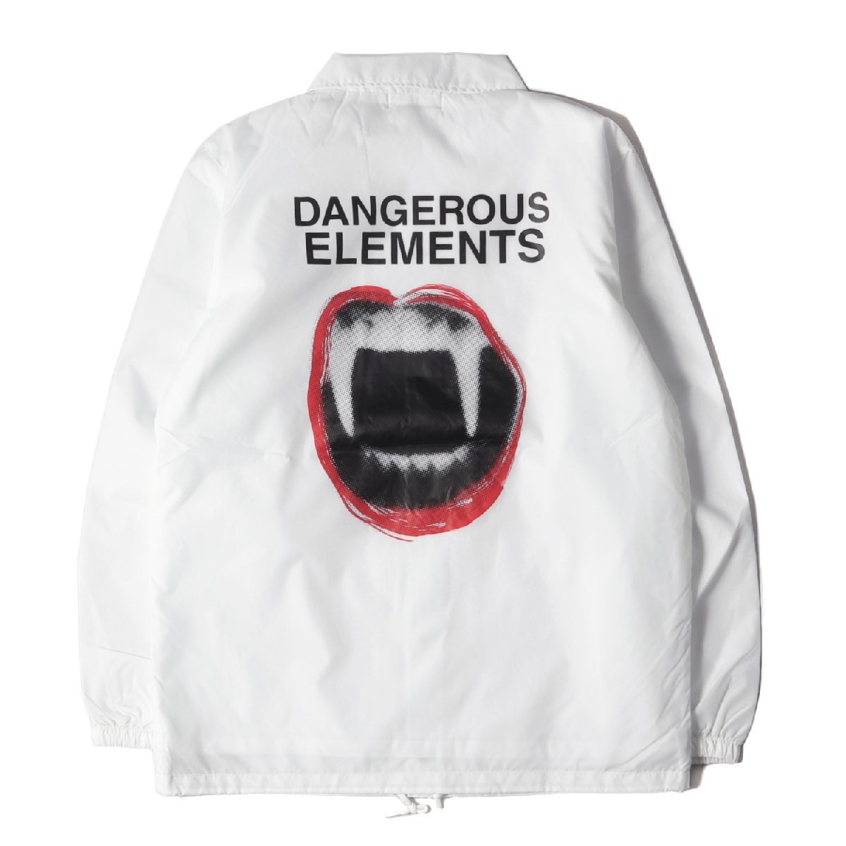 新品 UNDERCOVER アンダーカバー ジャケット サイズ:M 17SS DANGEROUS ELEMENTS ナイロン コーチジャケット ホワイト 白 アウター