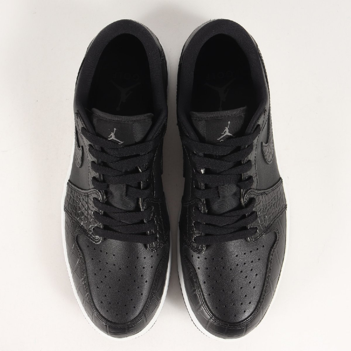 新品 NIKE ナイキ サイズ:29.0cm AIR JORDAN 1 LOW GOLF BLACK CROC (DD9315-003) エアジョーダン1 ロー ゴルフ クロコ ブラック 黒 US11_画像4