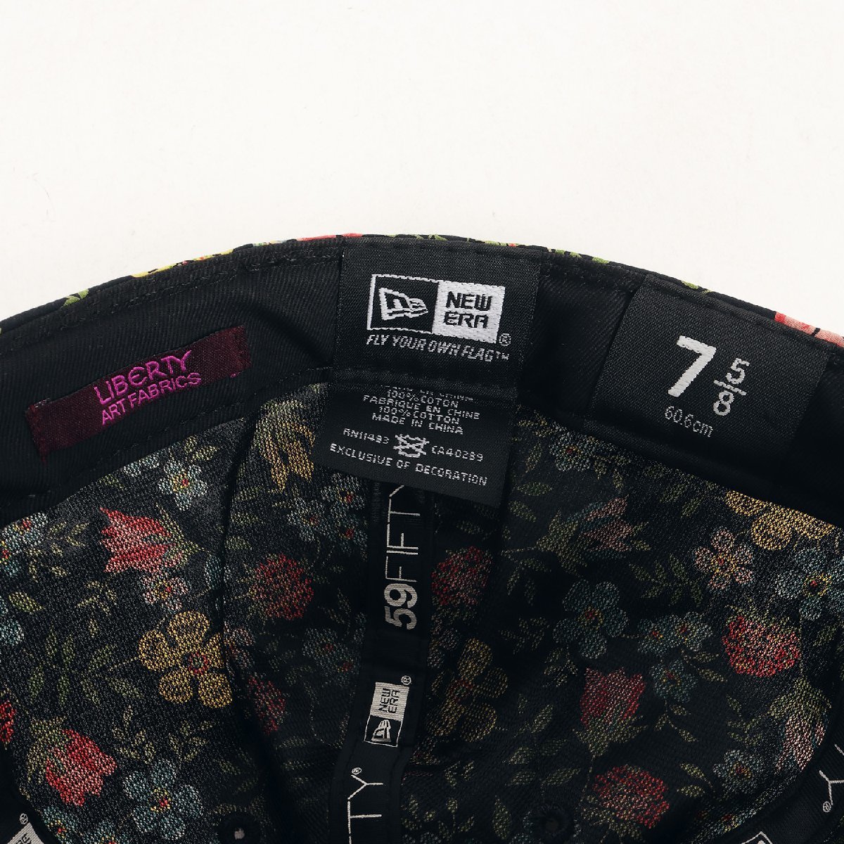 Supreme シュプリーム 13SS Floral Box Logo NEW ERA Liberty フローラル柄 ボックスロゴ ベースボールキャップ ネイビー 7 5/8(60.6cm)_画像5