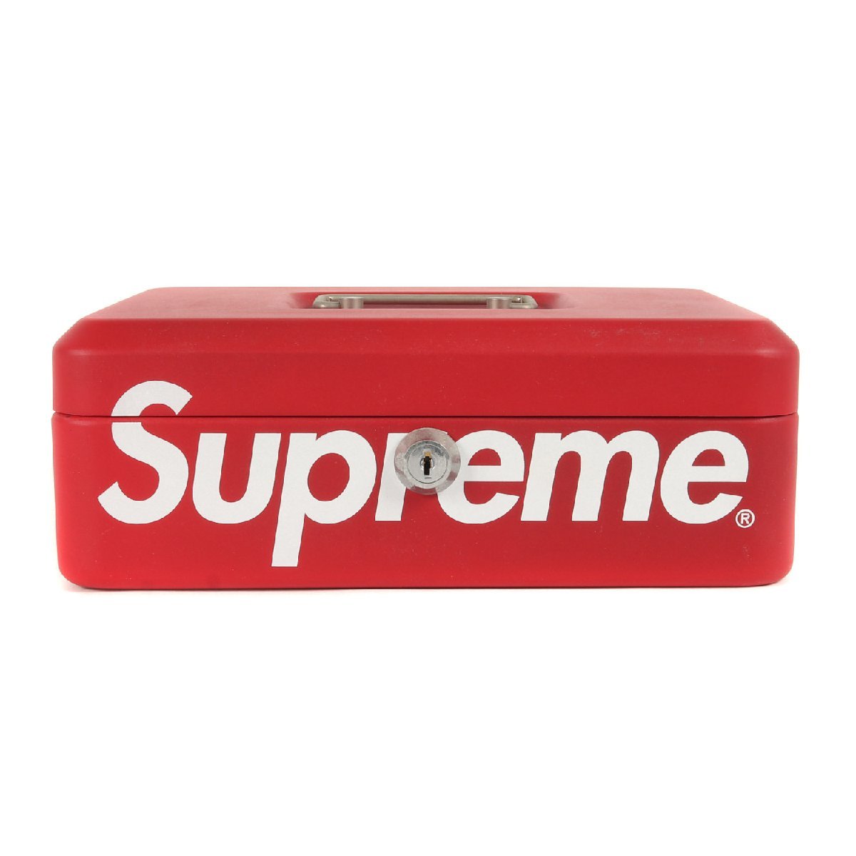 美品 Supreme シュプリーム 17AW ブランドロゴ ロックボックス Lock Box レッド ブランド アイテム 小物 雑貨 インテリア_画像1