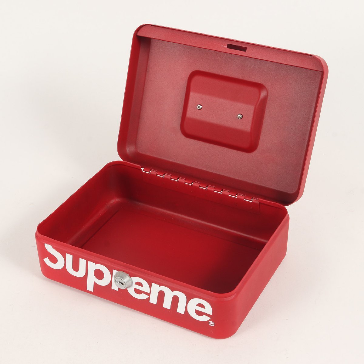 美品 Supreme シュプリーム 17AW ブランドロゴ ロックボックス Lock Box レッド ブランド アイテム 小物 雑貨 インテリア_画像5