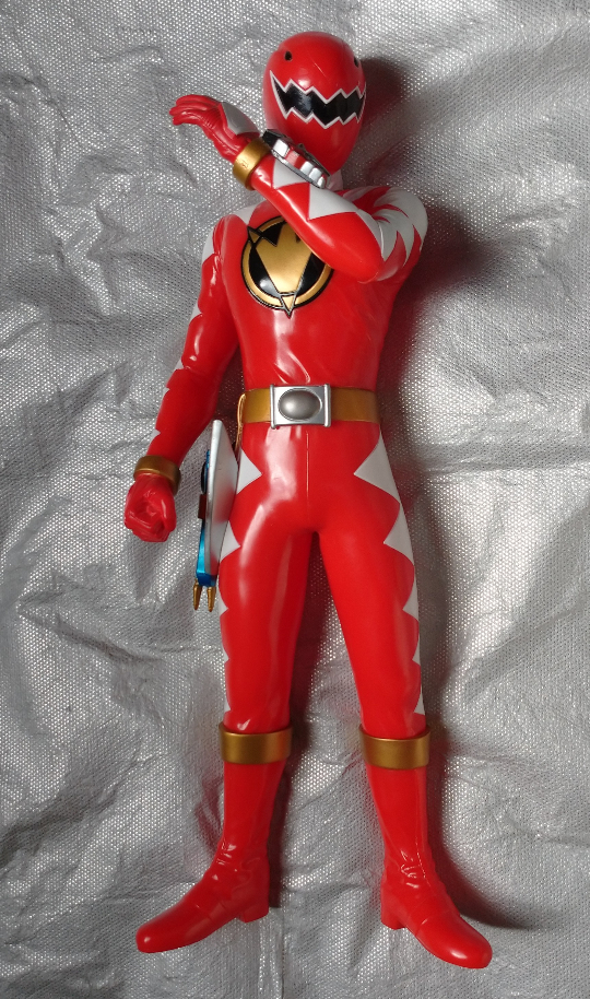  van Puresuto Bakuryuu Sentai Abaranger aba red big size sofvi figure used 