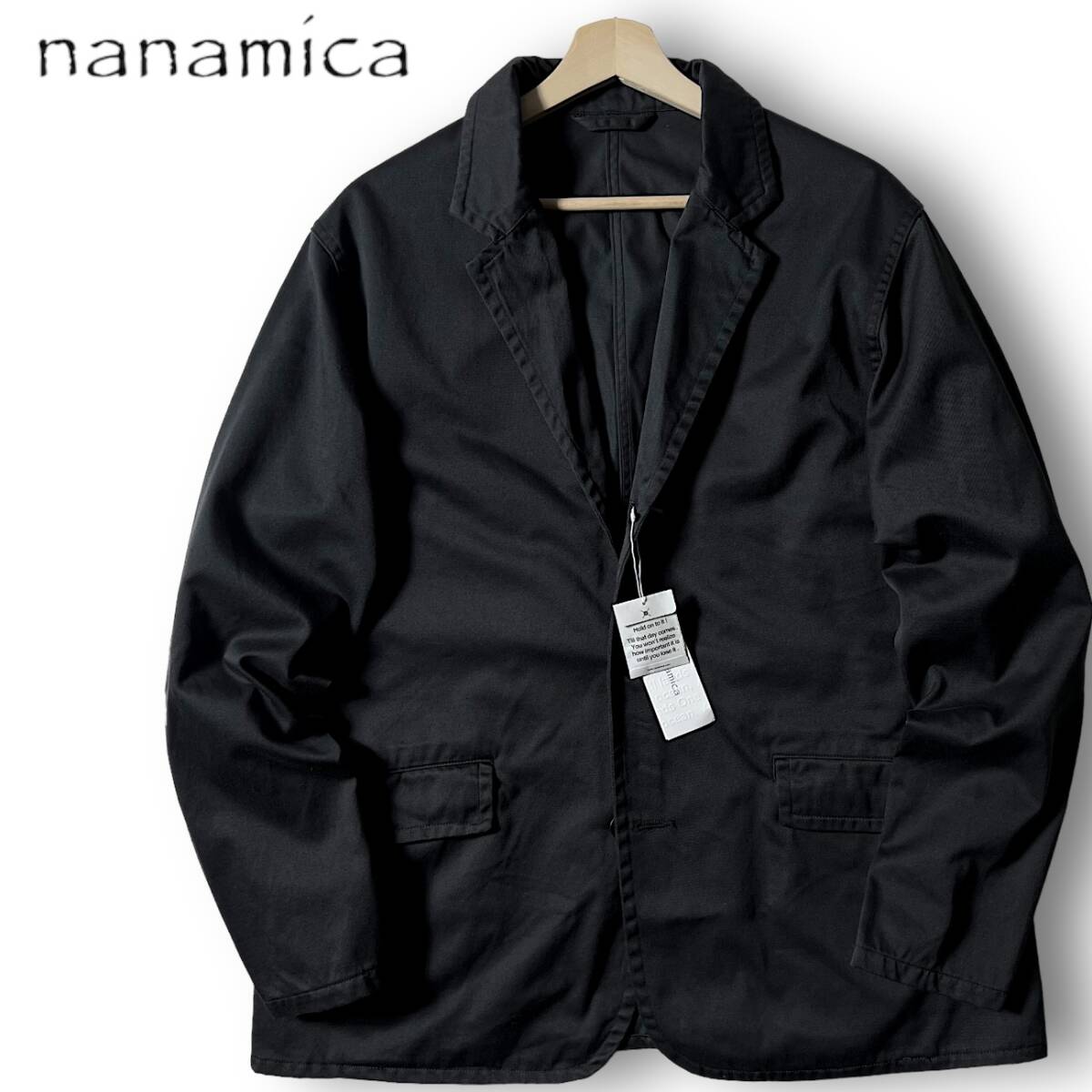 新品 nanamica ナナミカ 定価5.5万 日本製 コットンチノ素材 リラックスフィット テーラードジャケット SUAS300 L ◆B3169_画像1