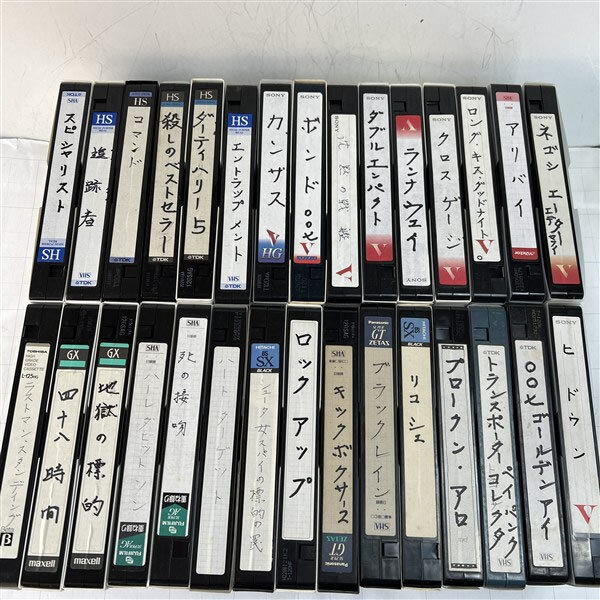 中古VHSビデオテープ30本 再録用 使用済み レトロ 書き込みあり②_画像1