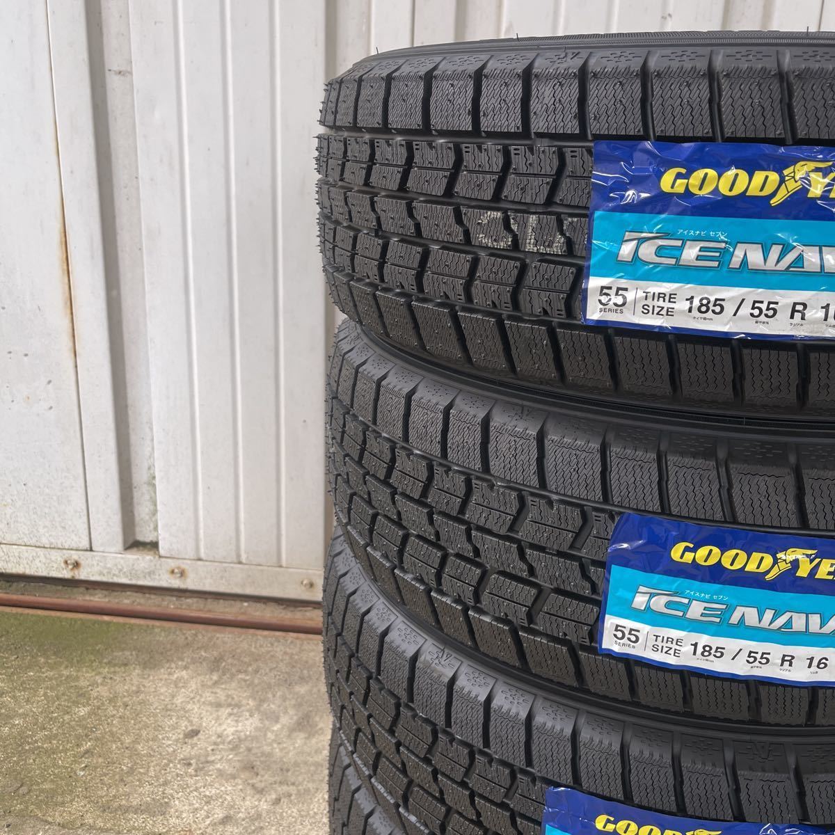 【2023年製】グッドイヤー アイスナビ7 4本セット【185/55R16 83Q】GOOD YEAR ICE NAVI 7スタッドレス グレイス　フィット_画像3