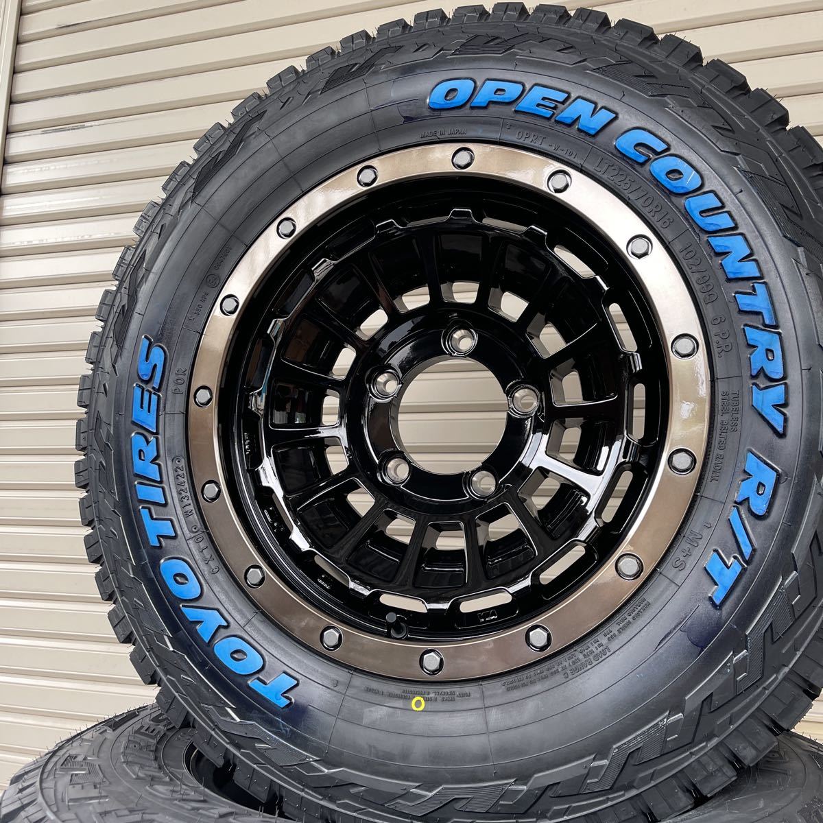 バークレイハードロック　ローガン◆ TOYOオープンカントリーRT 225/70R16◆16×6J-5 139.7-5H◆ジムニー　シエラ　ホワイトレター_画像4