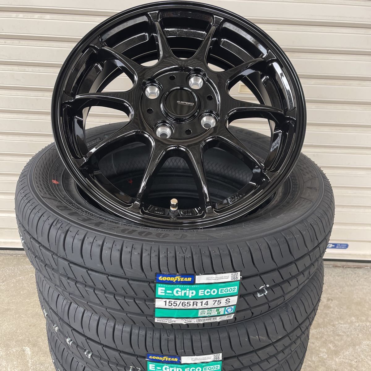 《G-SPEED G-07》グッドイヤーEG02◆155/65R14◆NBOXタントムーヴワゴンRラパンアルトデイズトコットスペーシアキャンパスアルトデリカミニ_画像2