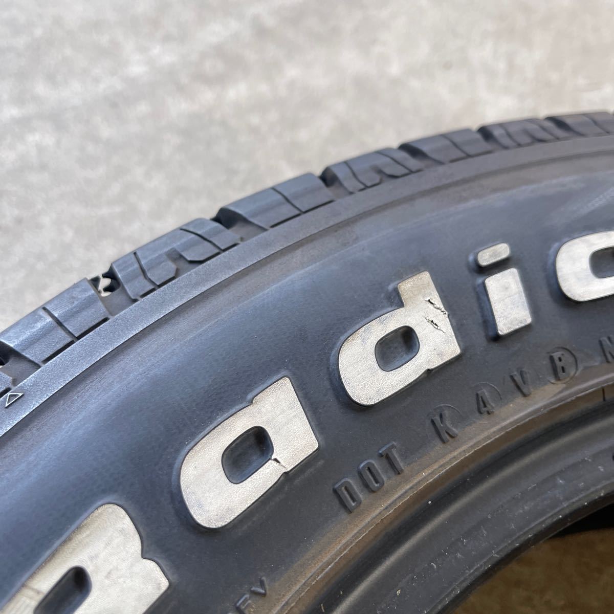 溝ありBF グッドリッチ ラジアルT/A ホワイトレター 155/80R15 P155/80-15 83S 15インチ BF Goodrich RADIAL ホワイトレター 2本セット 2の画像6