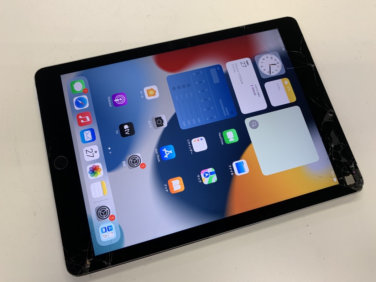 ★送料無料★ジャンク★au★iPad Air 2 Wi-Fi + Cellular 16GB★グレイ★6126000302★SYS★02/22
