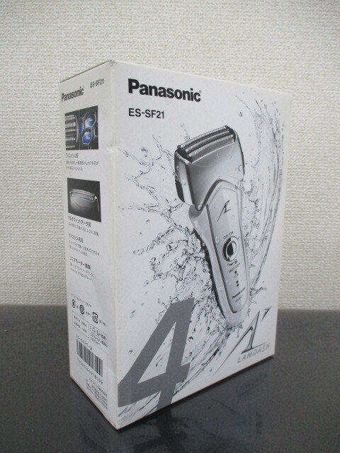∀ 28 電気シェーバー Panasonic LAMDASH パナソニック ラムダッシュ ES-SF21-W ホワイト 検：電気カミソリ メンズシェーバー 未使用？