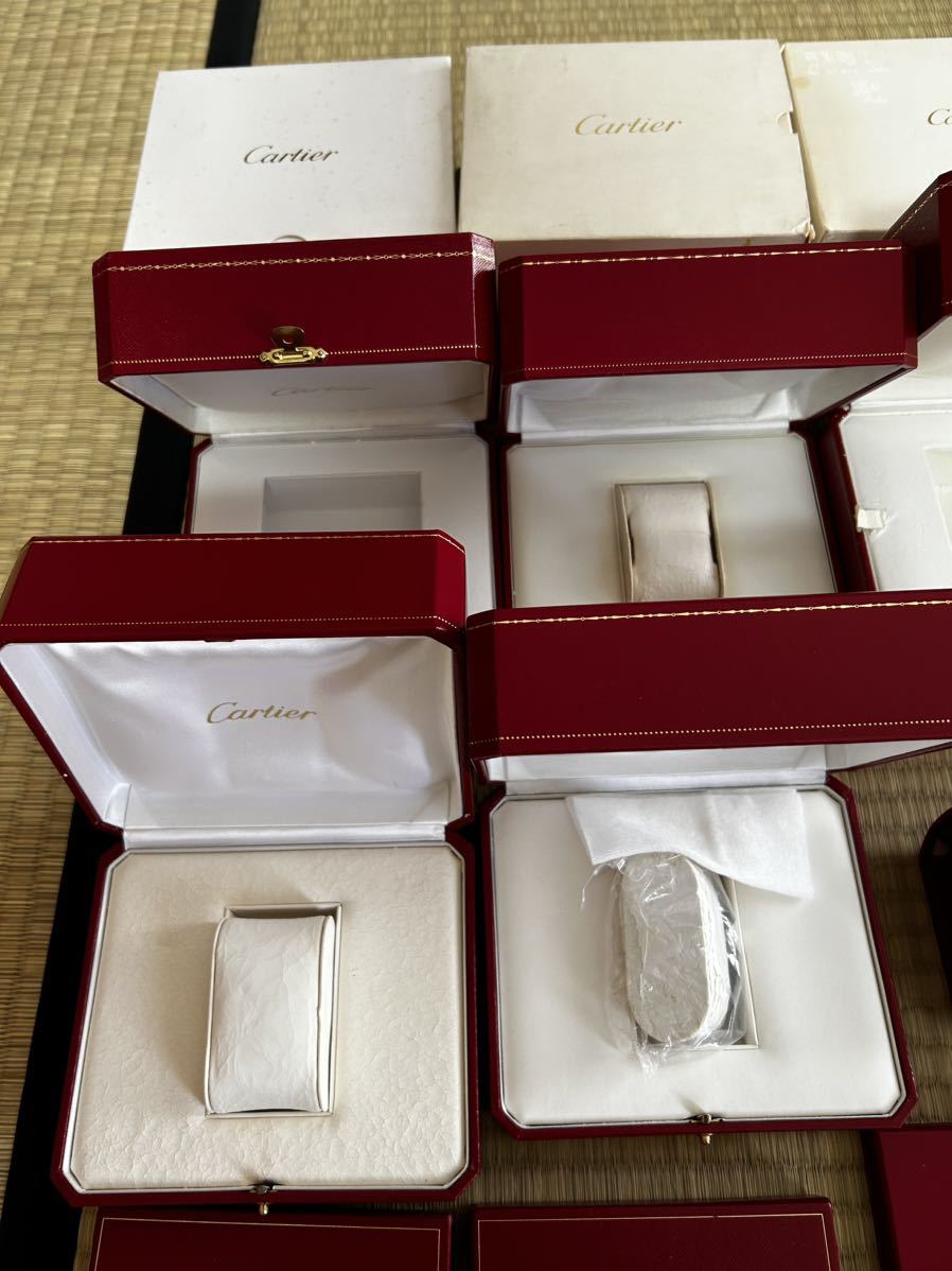 カルティエ Cartier 空箱 BOX 時計ケース　箱　ボックス　腕時計　修理袋　付属品　冊子　12点セット_画像2