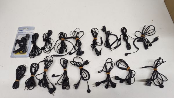 $ ALINCO アルインコ EARPHONE MICROPHONE イヤフォン EME-24 17台_画像1