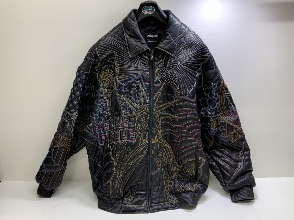 2024の新作 ○Pelle Pelle ペレペレ レザージャケット 刺 50サイズ