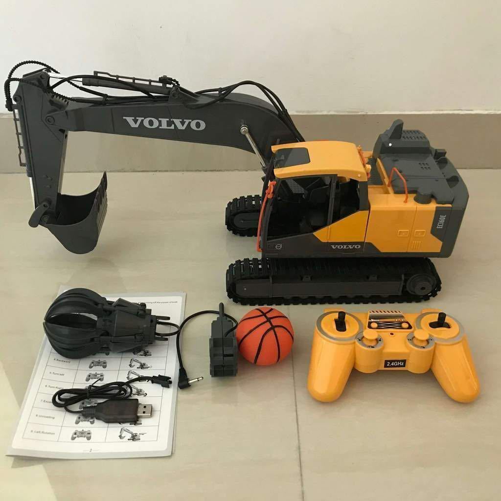 VOLVO Volvo license 1/16 radio-controller power shovel car 17CH bucket / Hammer / catcher RC construction .. machine work car engineer car new E568