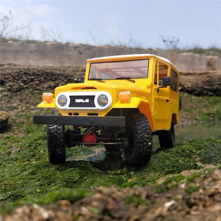 ★国内即納 バッテリー2本 黄 イエロー WPL C34 ラジコンカー RC 1/16 2.4G 4WD RTR即走行セット トラック クローラー オフロード D12後継