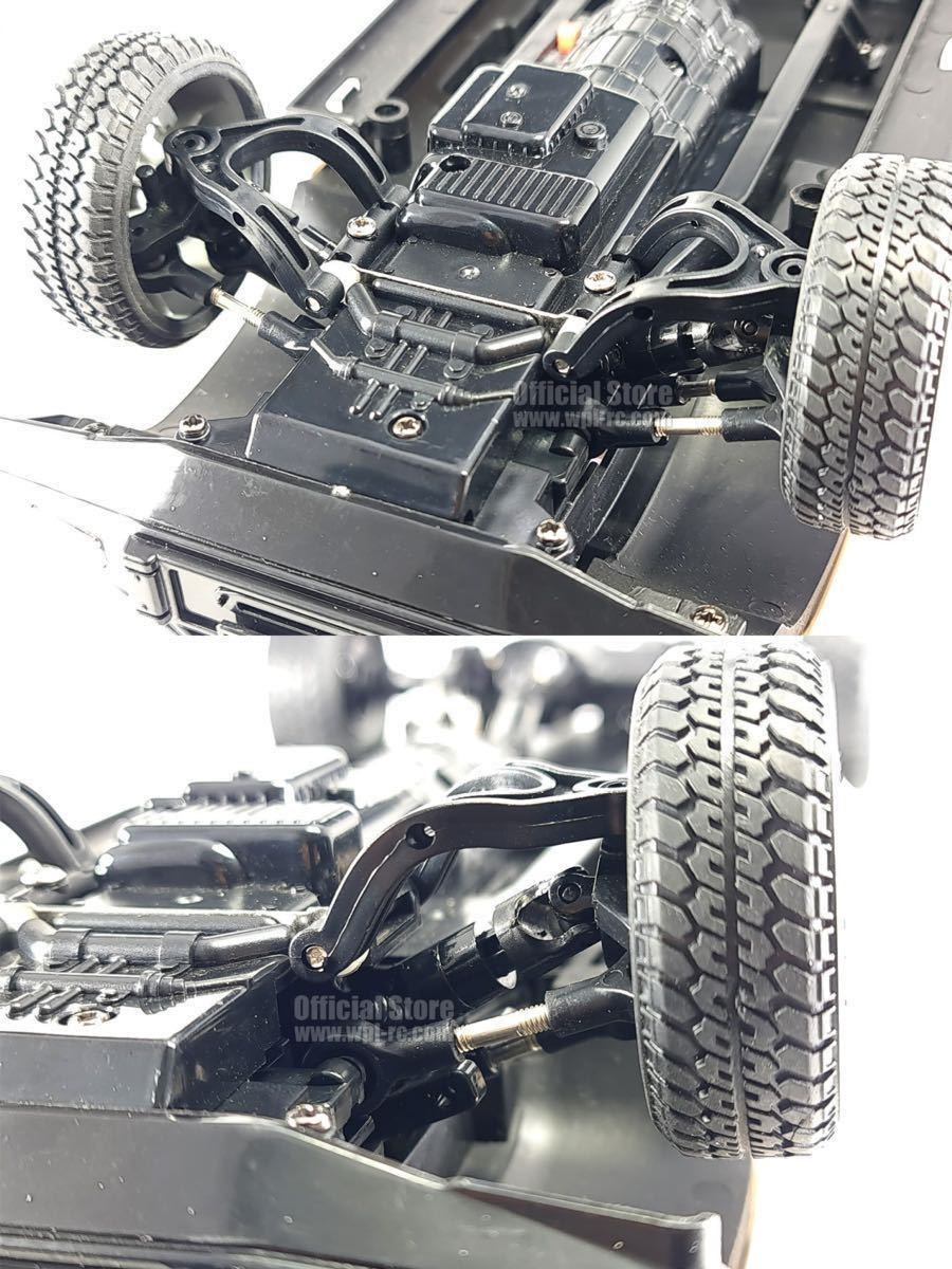 バッテリー*2 WPL D64-1 RTR 1/16 デフ付き4WD ラジコン ピックアップトラック クローラー RCカー オフロード ロッククローリング D12 C54の画像2
