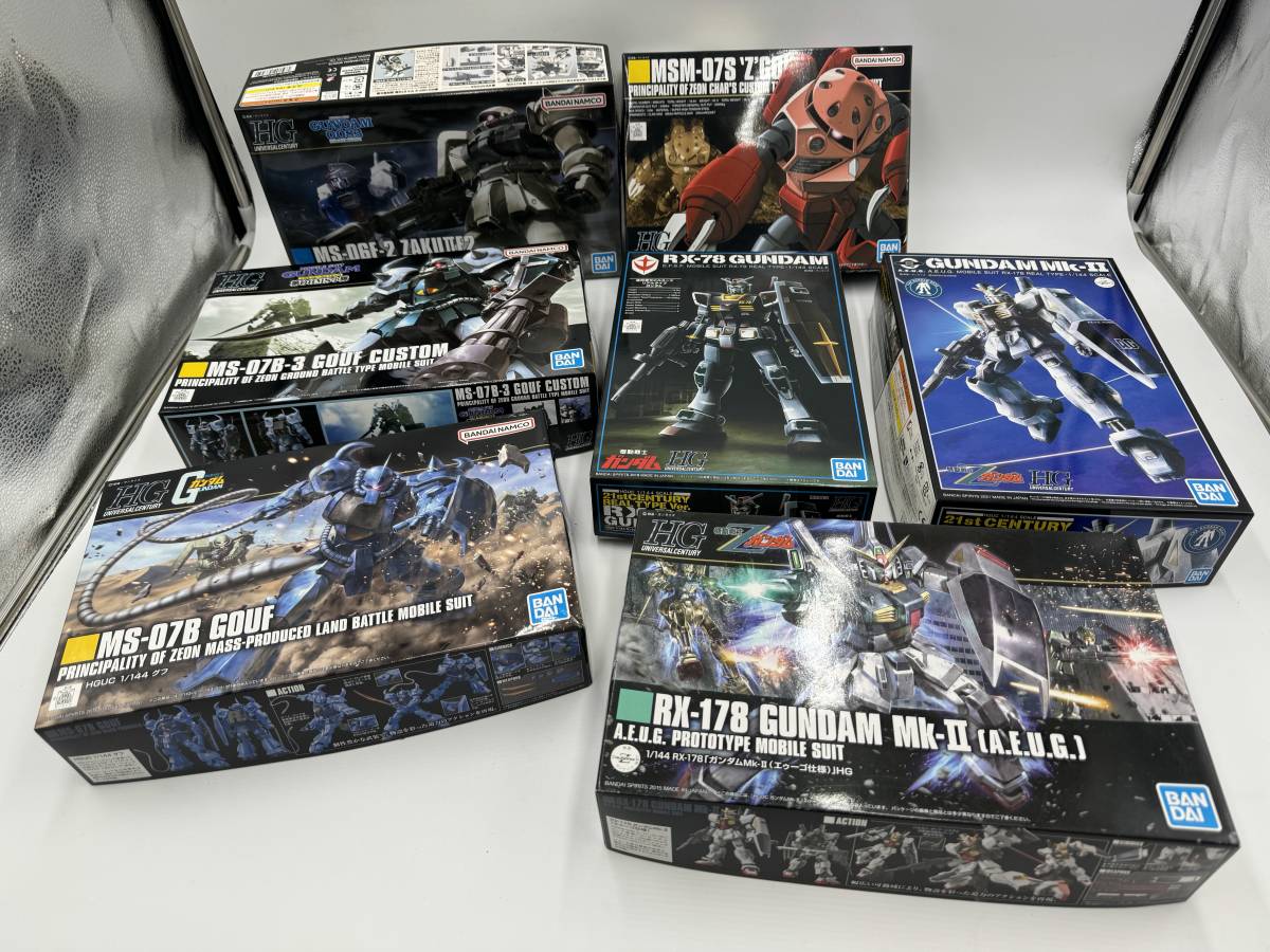 ガンプラ 1/144 HG 連邦 ジオンセット ガンダムベース限定 まとめ 現状品 _画像1