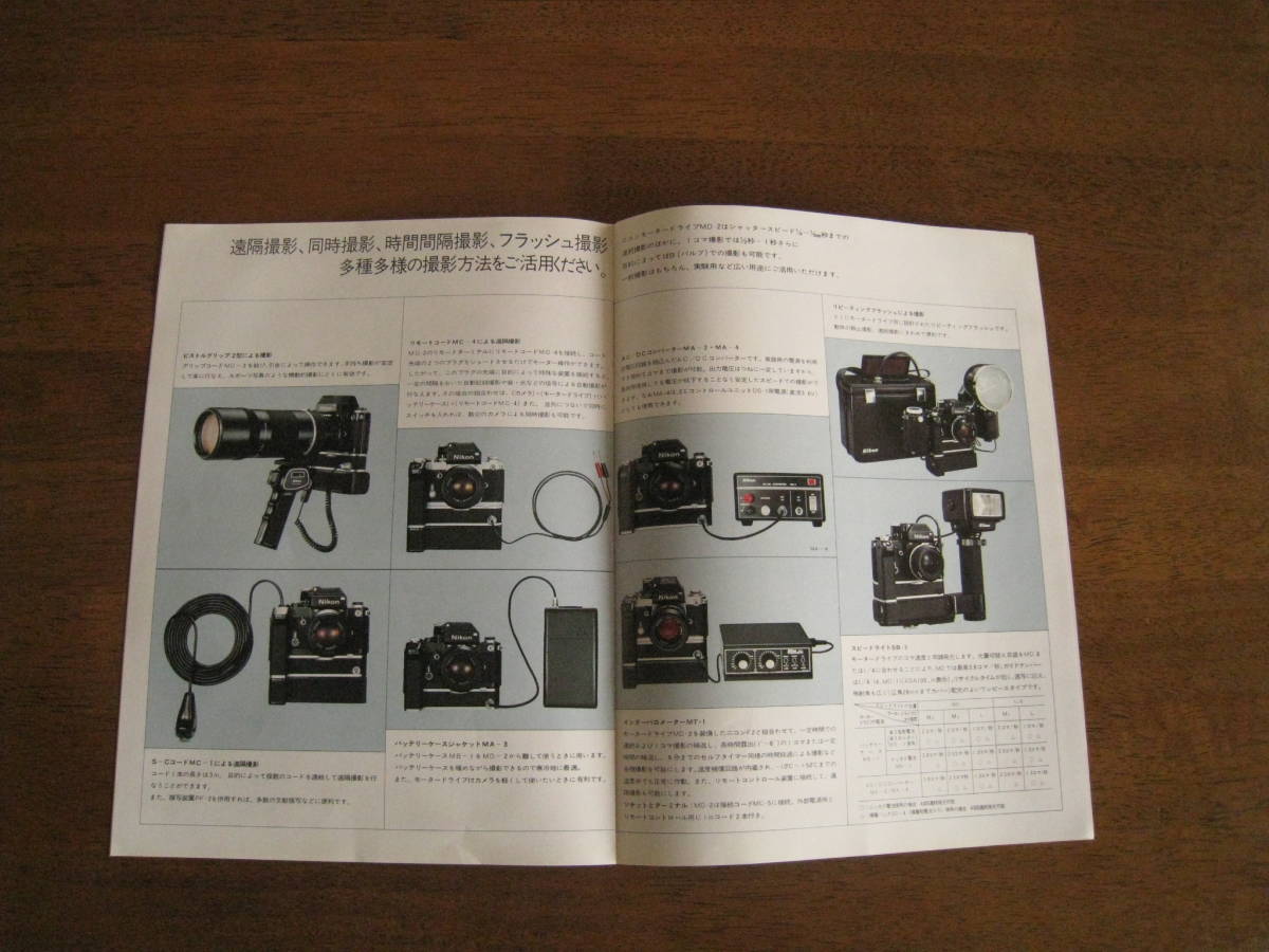 ニコン　F2対応モータードライブ MD-2　カタログ　1975年（昭和50年）　【送料込み】_画像5