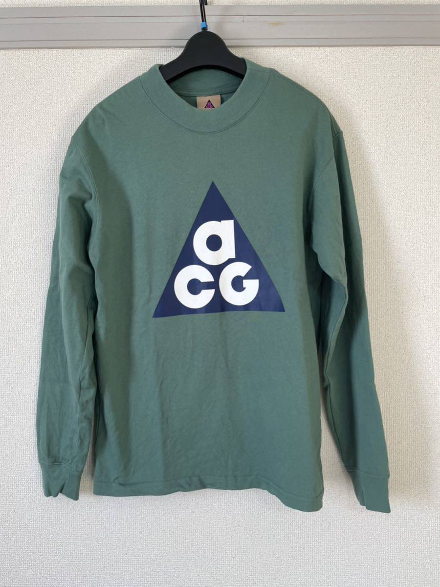 ACG size S 21SS LONG BIG TEE 長袖TシャツGRN DC4080-330_画像1