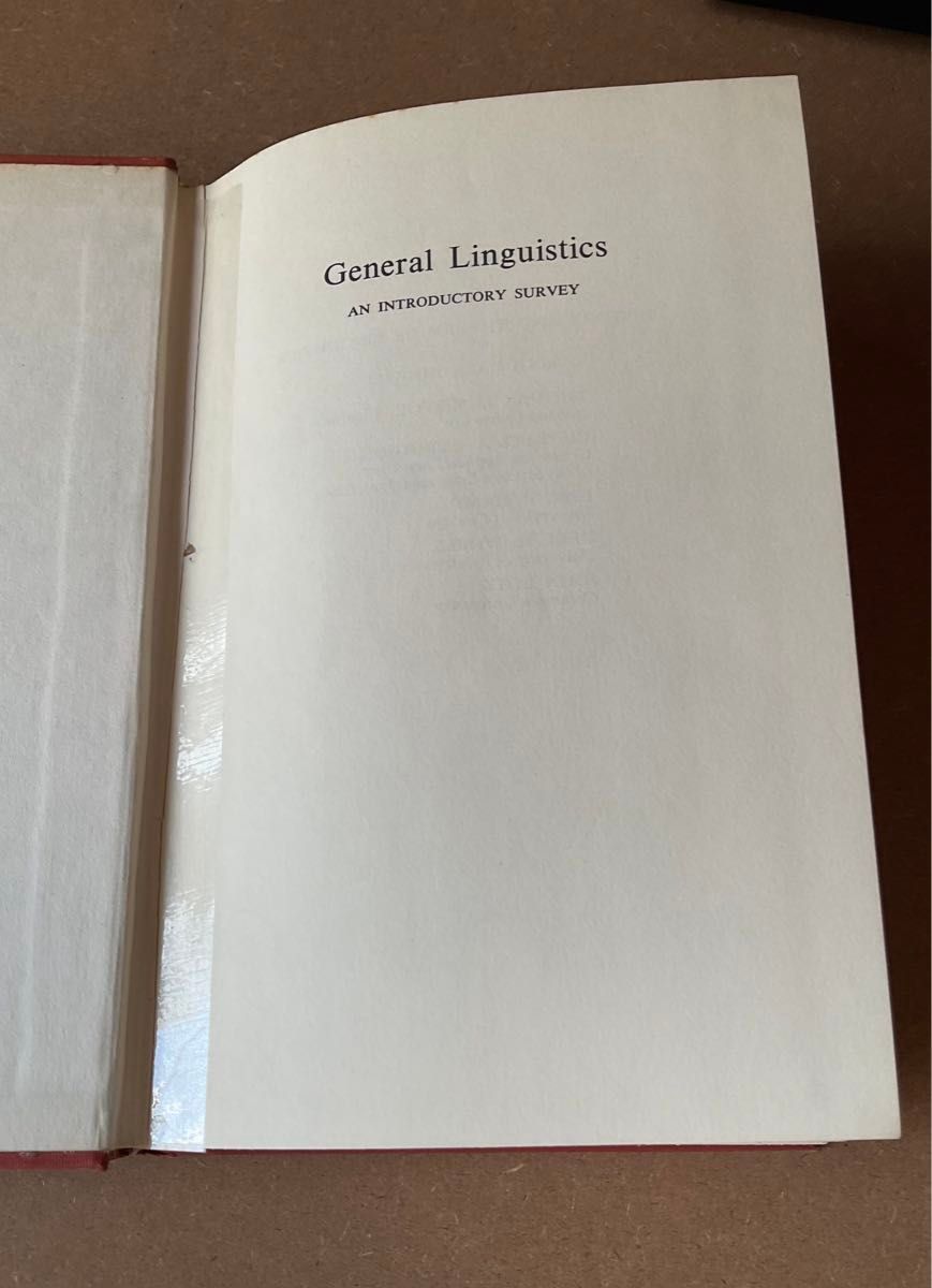 GENERAL LINGUISTICS An Introductory Survey, by ROBINS ハードカバー　言語学