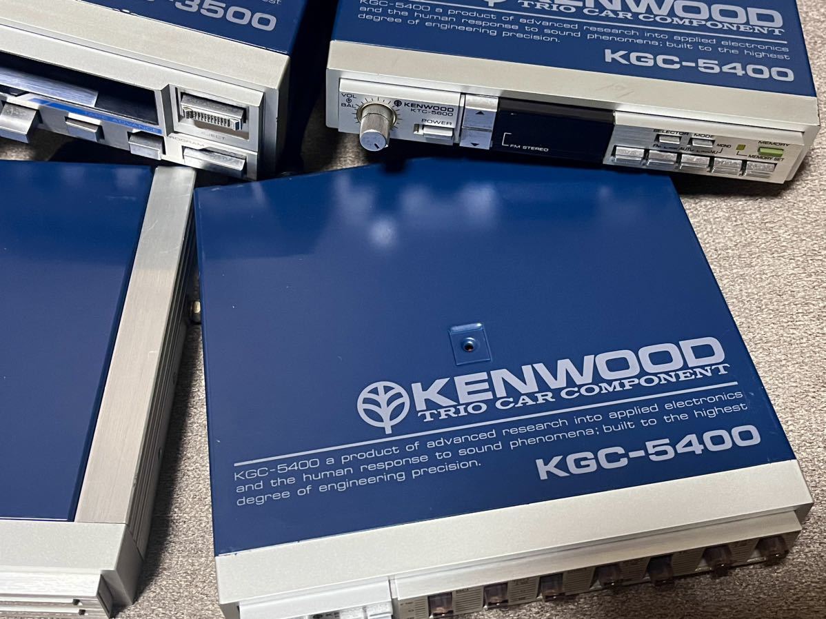 ★当時 KENWOOD ケンウッド カセットデッキ アンプ イコライザー セット KXC-3500 KGC-5400 KAC-5200 _画像5