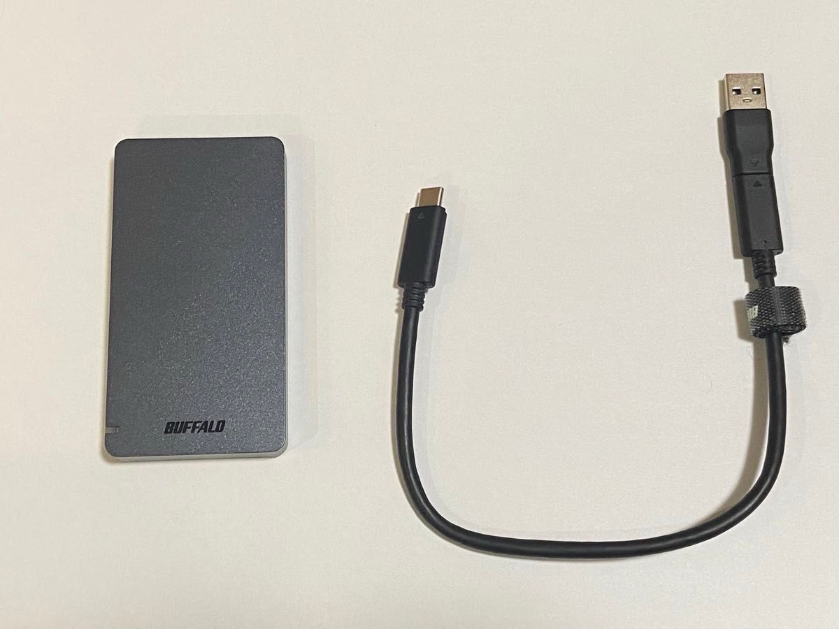 BUFFALO USB3 2Gen2 ポータブルSSD 480GB SSD-PGM480U3-B/N 外付けSSD