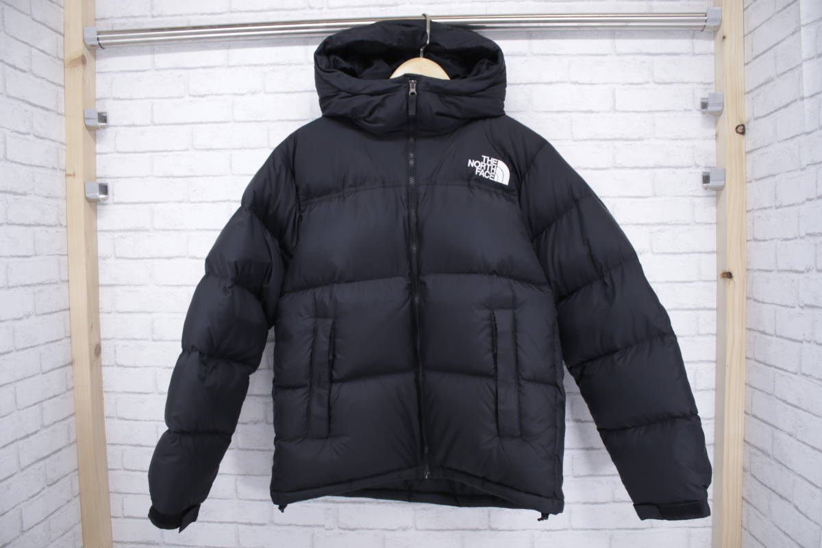 ◎67【1円～】The North Face ザ ノースフェイス Nuptse Hoodie ヌプシフーディー ダウンジャケット アウター ブラック Lサイズ TNF_画像1