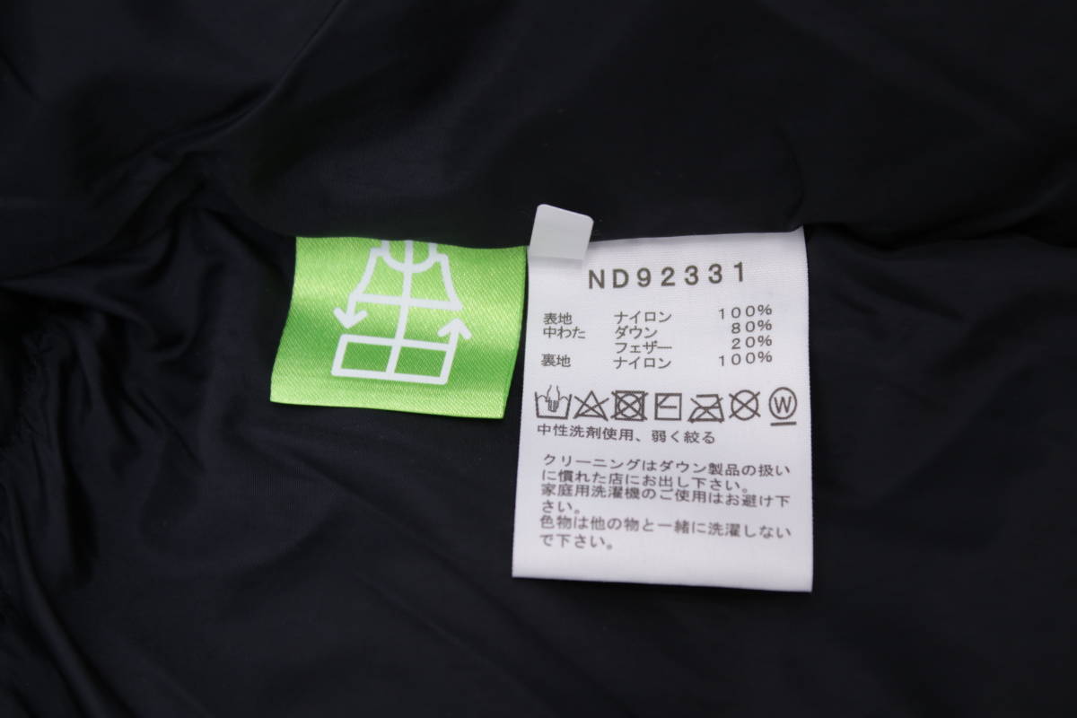 ◎67【1円～】The North Face ザ ノースフェイス Nuptse Hoodie ヌプシフーディー ダウンジャケット アウター ブラック Lサイズ TNF_画像5