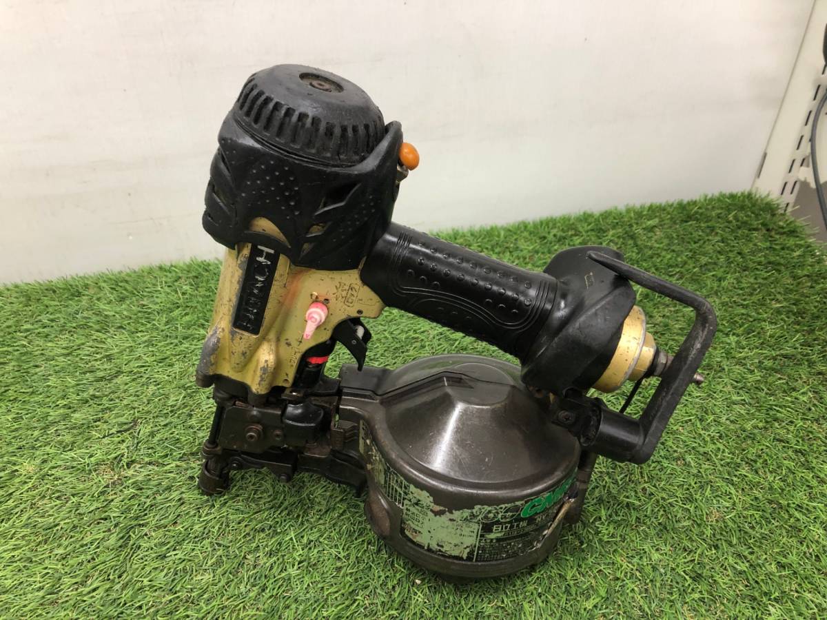 【中古品】★HiKOKI(日立工機) 50㎜高圧ロール釘打機 メタリックゴールド NV50HMC　IT99D8YDPCBV