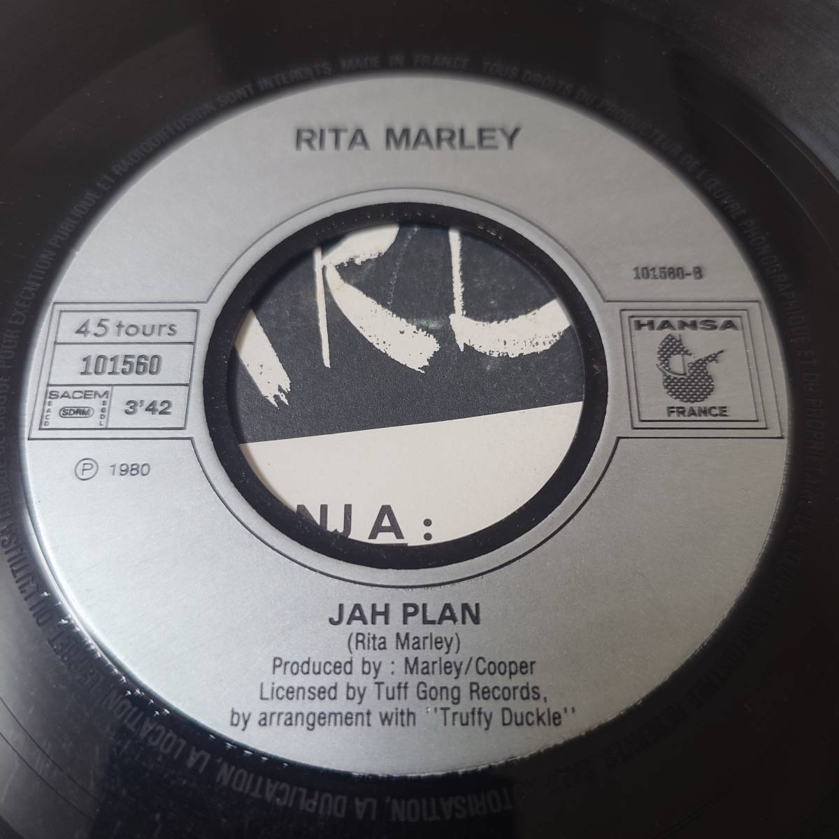 Rita Marley - That's The Way Jah Jah Planned It / Jah Plan // Hansa 7inch / Roots / Bob Marley_画像4