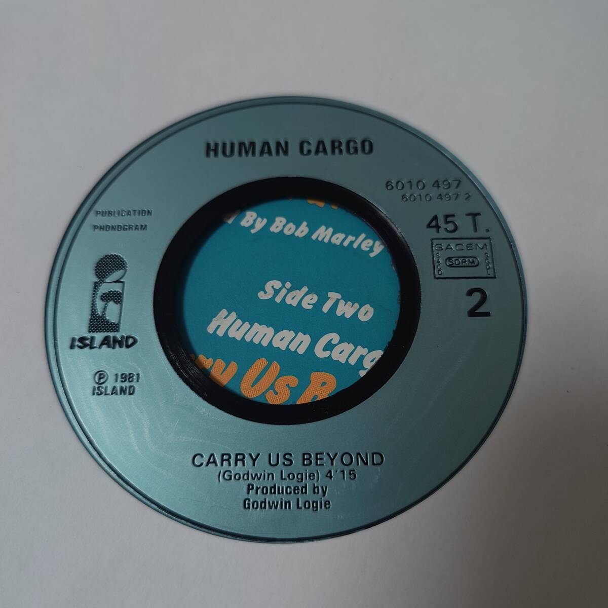 Bob Marley & The Wailers - Natural Mystic / Human Cargo - Carry Us Beyond // Island Records 7inch / Roots_画像4