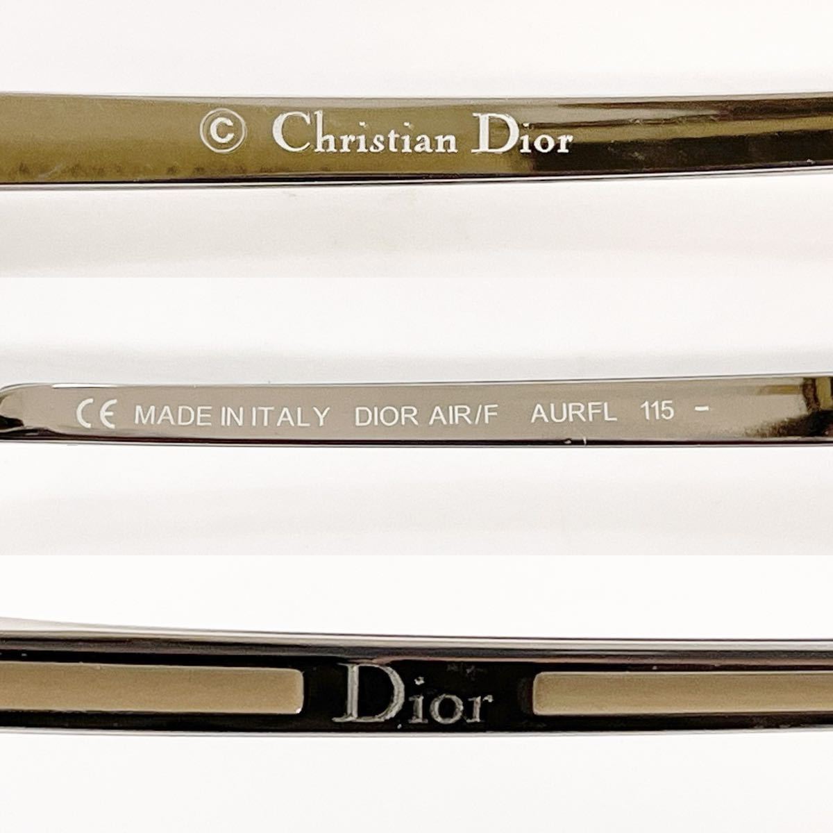 【2N14】 1円スタート Christian Dior DIOR AIR/F AUREL 115 ディオール サングラス メガネ カラーレンズ レディース_画像10