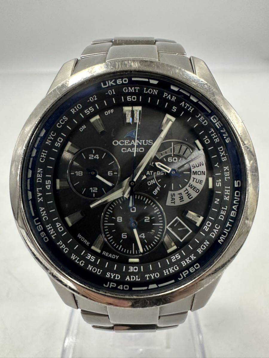 【2T48】1円スタート CASIO OCEANUS / 0CW-M700 カシオ オシアナス タフソーラー マルチバンド メンズ 腕時計_画像1