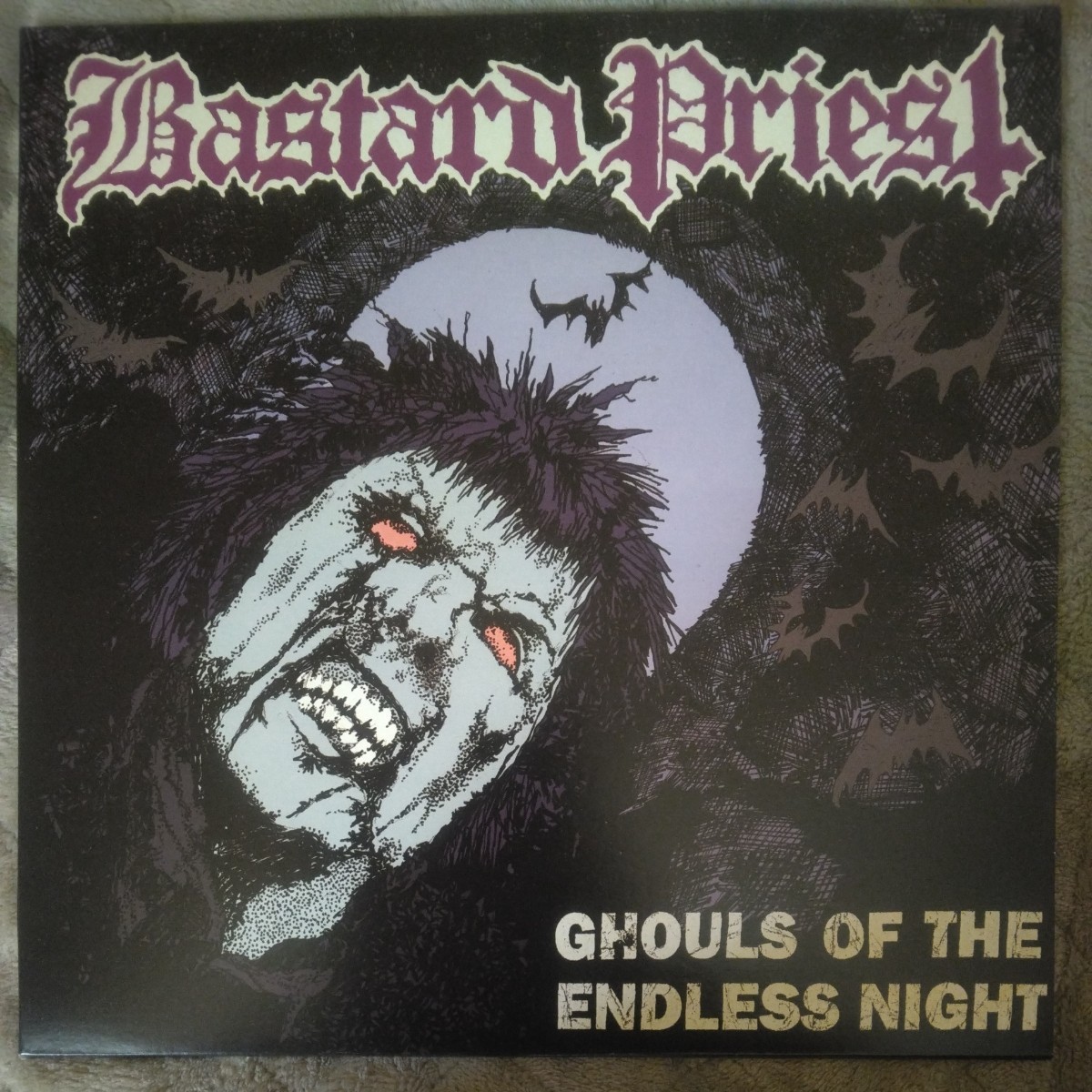 BASTARD PRIEST/GHOULS OF THE ENDLESS NIGHT LP オリジナル盤 デスメタルクラスト gism zouo hellbastard effigy hellshock_画像1