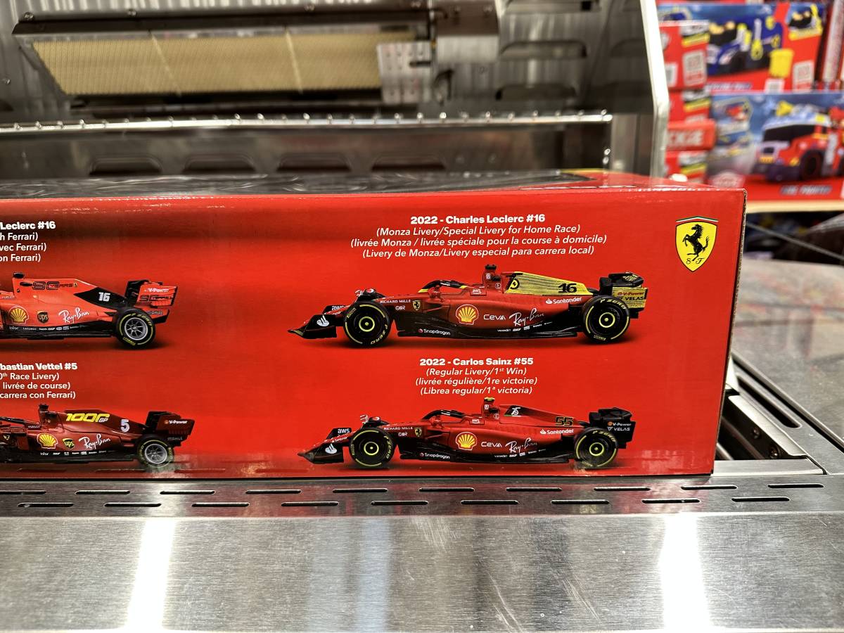  unopened new goods burago - FORMULA RACING 1/43 Ferrari F1 6 pcs. set - F1 machine Ferrari BBurago 